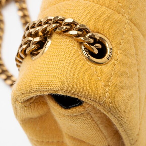 Saint Laurent Quilted Jersey Monogram Jamie Mini Shoulder Bag - Picture 15 of 16